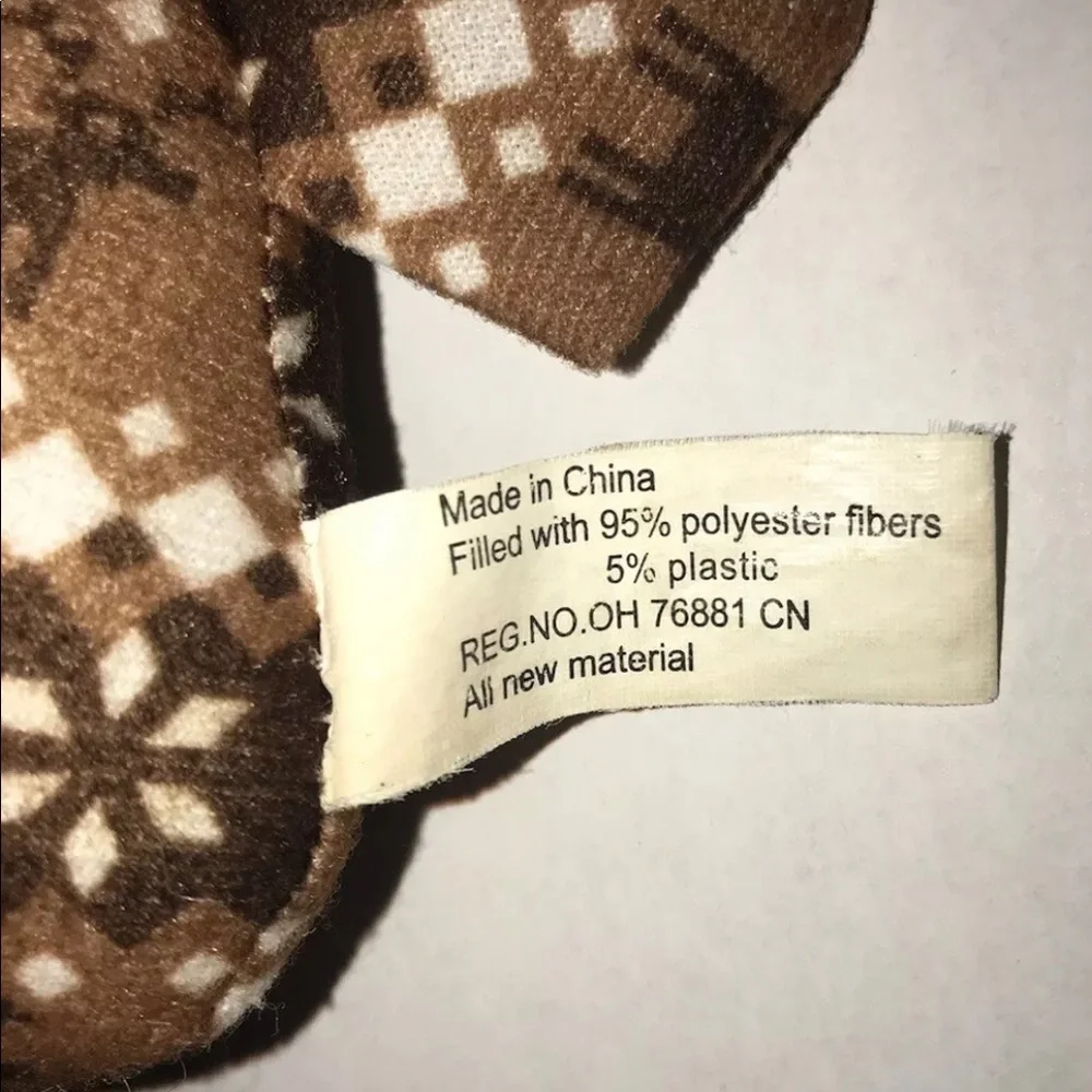 Reindeer Plush Stuffed Squeaker Dog Puppy Pet Toy 9” x 5” Christmas Holiday RARE